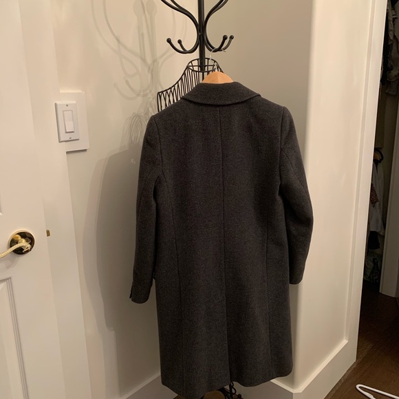 Redoute Dark Charcoal Grey Wool Coat - Picture 4 of 7